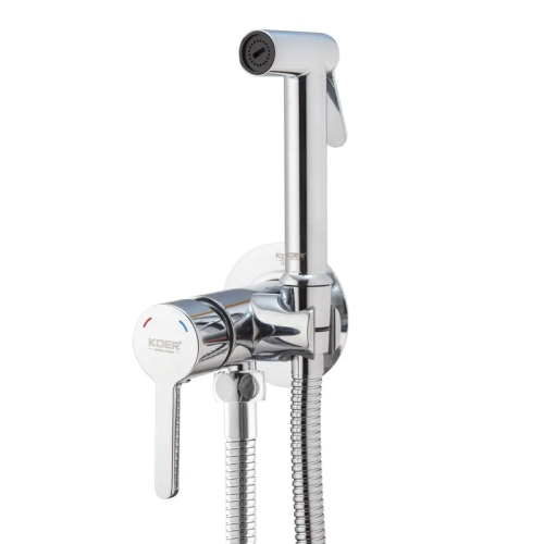 Змішувач для гігієнічного душу вбудований KOER KB-23029-01 (Колір хром) (KR5484)