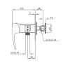 Смеситель для гигиенического душа встроенный KOER KB-23007-01 (Цвет хром) (KR3468)