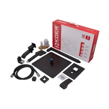 Душевая система встроенная KOER KB-66007-05, 3 функции (Цвет черный) (KR3465)