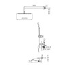 Душевая система встроенная KOER KB-66007-01, 3 функции (Цвет хром) (KR3464)