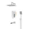 Душевая система встроенная водопад KOER KB-68007-01, 3 функции (Цвет хром) (KR3466)