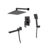 Душевая система встроенная KOER KB-66009-05, 3 функции (Цвет черный) (KR3509)