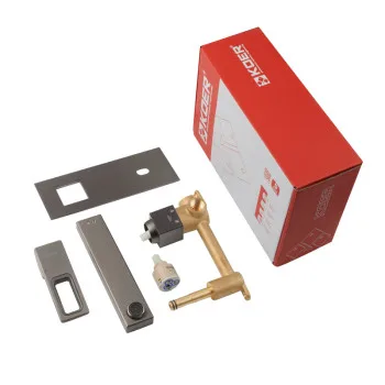 Смеситель для умывальника встроенный KOER KB-16009-07 (Цвет графит) (KR5981)