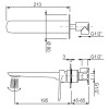 Смеситель для умывальника встроенный KOER KB-16028-05 (Цвет черный) (KR5298)