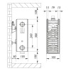 Сталевий радіатор KOER 22x300x1600B (2042 Вт, 24,00 кг, нижнє підключення, з термоклапаном) (RAD109)