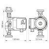 Насос циркуляционный центробеж. Koer KP.GRS-25/4-180 (с гайками, кабелем и вилкой) (KP0248)
