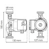 Насос циркуляционный центробеж. Koer KP.GRS-25/6-180 (с гайками, кабелем и вилкой) (KP0249)