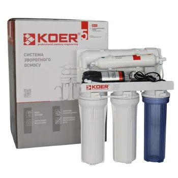 Система обратного осмоса KOER KV-91 5 ступеней + помпа (мембрана 75 галлон) (KR5327)