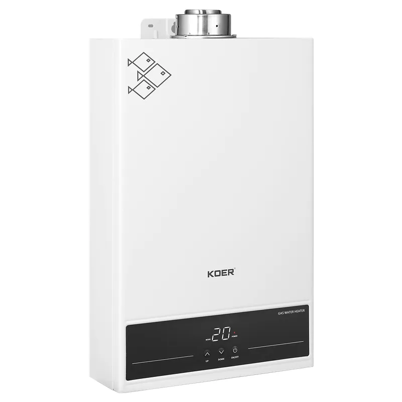 Газовая колонка турбированная KOER KWH.G0312 TURBO WHITE 12 л/мин (цвет белый) (KR5557)