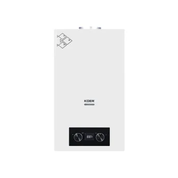 Газова колонка Koer KWH.G0110 WHITE димохідна 10 л/хв, колір білий (KR5553)