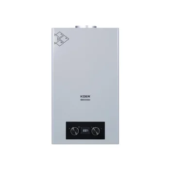 Газова колонка KOER KWH.G0110 GRAY димохідна 10 л/хв, колір сірий (KR5555)