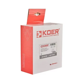 Комплект кранів рушникосушарки кутовий M1/2''xM1/2'' запірний хромований KOER KR.SET.550 (KR5840)