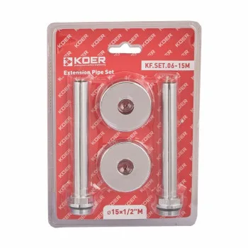 Комплект подовжувачів d15x1/2M хромований KOER KF.SET.06-15M (KR5847)