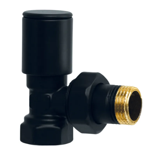 Кран для сушарки рушників кутовий Koer KR.531.Black - 1/2