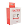 Комплект кранів рушникосушарки кутовий M1/2''xM1/2'' подовжений KOER KR.SET.535 BLACK (KR5844)