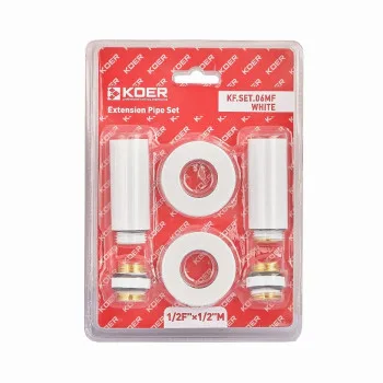 Комплект подовжувачів 1/2Fx1/2M білий KOER KF.SET.06MF WHITE (KR5850)