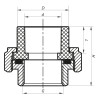 Сгон-американка ВР 40x1.1/4F PPR Koer K0132.PRO (KP0167)