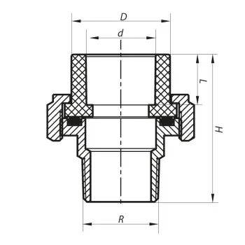 Сгон-американка НР 63x2M PPR Koer K0140.PRO (KP0176)