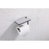 Тримач для туалетного паперу KOER AS-0112-05 з полицею (колір чорний) (KR6174)
