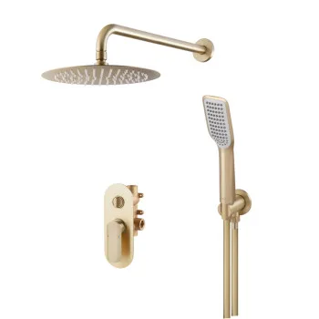 Душова система вбудована KOER KB-62028-12, 2 функції (Колір матове золото) (KR6010)
