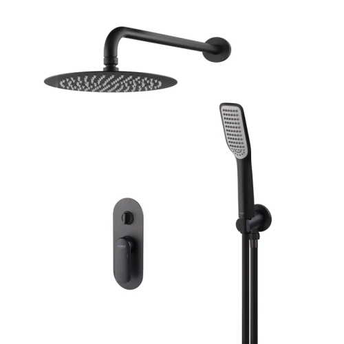 Душевая система встроенная KOER KB-62028-05, 2 функции (Цвет черный) (KR6009)