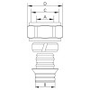 Евроконус Koer KR.1152 - 3/4”x16 (KR3182)