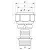 Евроконус 3/4”x16 Koer KR.1151 (KR2688)