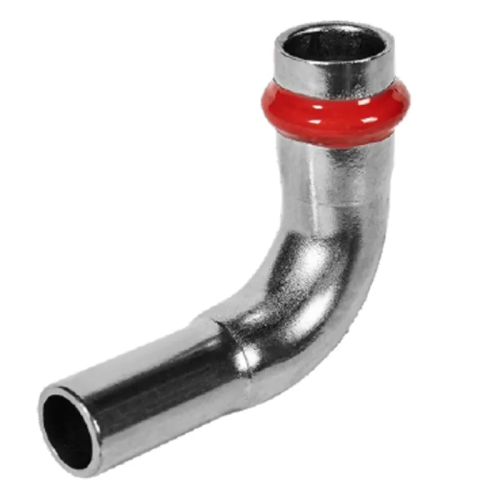 Коліно 90° однорозтрубне ВЗ KOER KQ.L35 PRESS-INOX AISI 304 35x35 (KR6396)