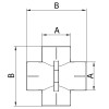 Крестовина ПРОХОДНАЯ Koer K0262.PRO - 25 PPR (KP2615)