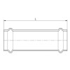 Муфта насувна KOER KQ.C22 PRESS-INOX AISI 304 22x22 (KR6316)