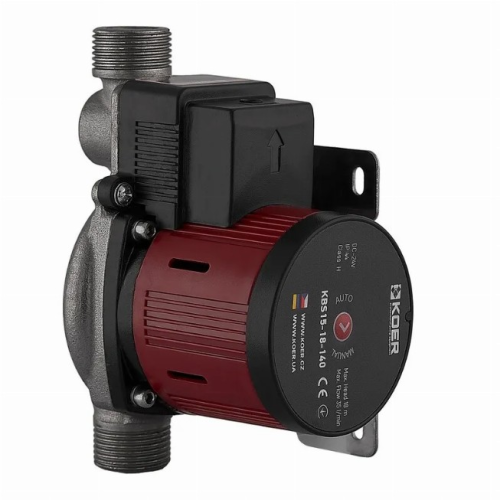 Насос підвищення тиску енергозбереження Koer KBS15-18-140 Н=18М, Q=2.1кбМ, P=85Вт (з гайками) (KP3255)