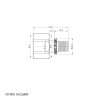 Перехідник з ВР Koer KA.A08F-16 - 16(2.2mm) x 3/4