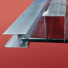 Шторки стеклянные на ванну распашные KOER SR BS03-95x140-TR-01 прозрачное стекло 6мм хром (KR5402)