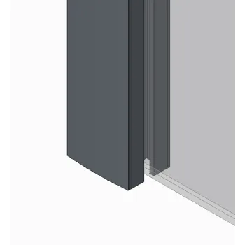 Шторки скляні на ванну розпашні KOER SR BS03-95x140-TR-01 прозоре скло 6мм хром (KR5402)