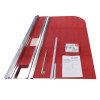Шторки стеклянные на ванну распашные KOER SR BS03-95x140-TR-01 прозрачное стекло 6мм хром (KR5402)