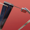 Шторки стеклянные на ванну распашные KOER SR BS03-95x140-TR-01 прозрачное стекло 6мм хром (KR5402)