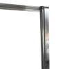 Шторки скляні на ванну розпашні KOER SR BS05-90x140-TR-01 прозоре скло EASY CLEAN 6мм хром (KR5372)