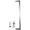 Шторки стеклянные на ванну распашные KOER SR BS02-80x140-TR-01 прозрачное стекло 6мм хром (KR5401)
