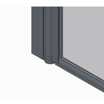 Шторки скляні на ванну розпашні KOER SR BS01-80x140-TR-01 прозоре скло 6мм хром (KR5400)