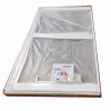 Шторки стеклянные на ванну распашные KOER SR BS02-80x140-TR-01 прозрачное стекло 6мм хром (KR5401)