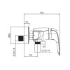 Смеситель для душа KOER KB-30008-01 (Цвет хром) (KR3474)