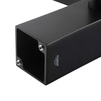 Змішувач на борт ванни KOER KB-43007-05, 3 отвори (Колір чорний) (KR3453)