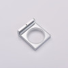 Стакан одинарный настенный KOER AS-0103-01 (стекло) (цвет хром глянец) (KR6165)
