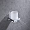 Стакан одинарный настенный KOER AS-0103-01 (стекло) (цвет хром глянец) (KR6165)