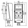 Термостат электрический накладной Koer KR.1355E (с выносной гильзой) (+5…+90*C) (KP2779)