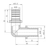 Уголок равнопроходной 90 Koer KA.L25 - 25(3.5mm) x 25(3.5mm) (KR4873)
