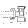 Вентиль 1/2x1/2 
