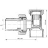 Вентиль 1/2x1/2 Koer KR.902 (KR0003)