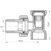 Вентиль 3/4x3/4 Koer KR.902 (KR0139)
