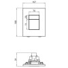 Инсталляция для подвесного унитаза KOER KT-0504-01 500x126x1150mm с панелью смыва KT-0607-01 хром (KR5348)